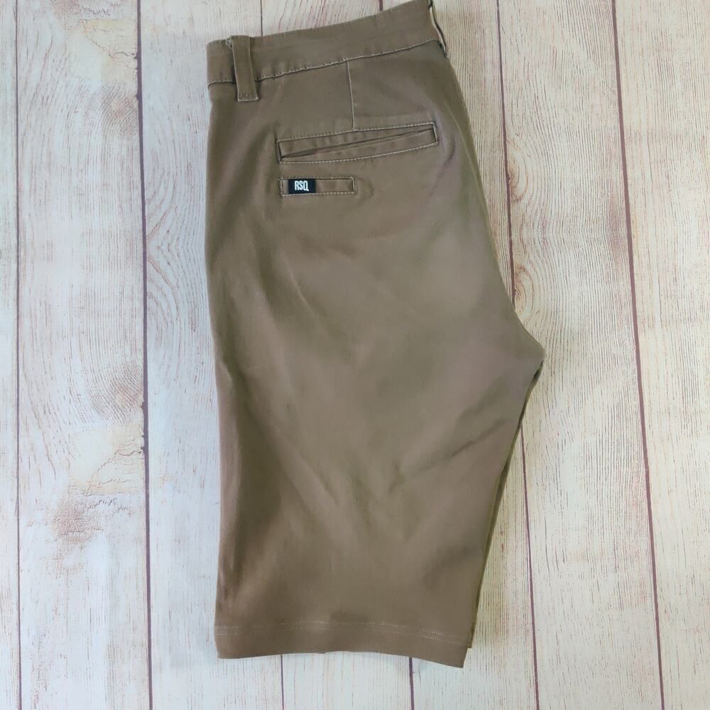RSQ Chino London Skinny 11" Tan Shorts sz 33